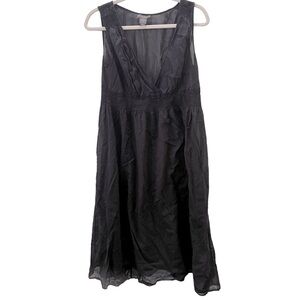 Banana Republic Black‎ 100% Cotton Lightweight Beach Cover Up Dress